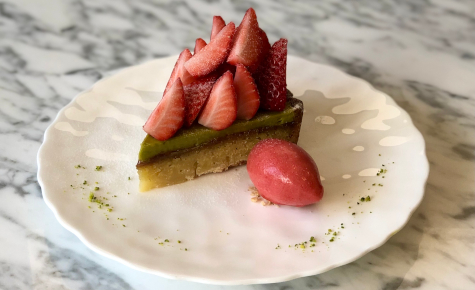 いちごとピスタチオのタルト